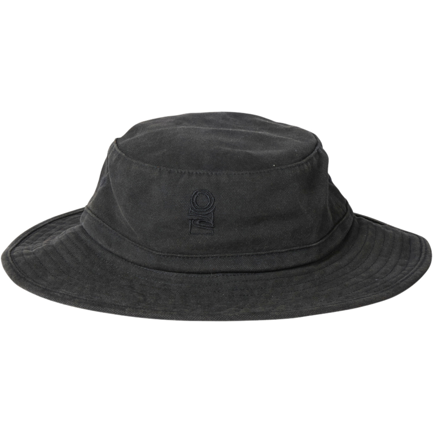 2025 Rip Curl Search Canvas Wide Brim Hat 1FYMHE - Black